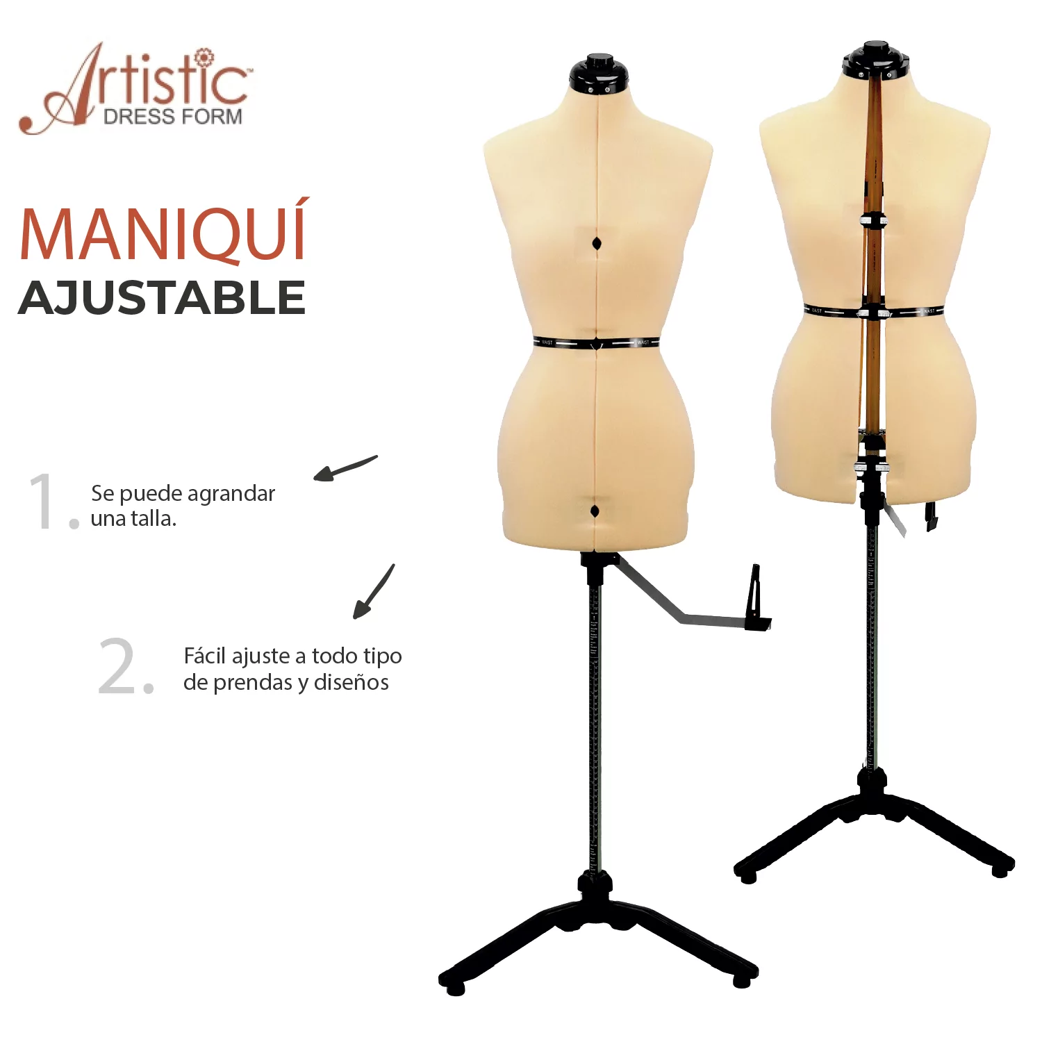 Maniquí Ajustable 1 Maniquí Ajustable