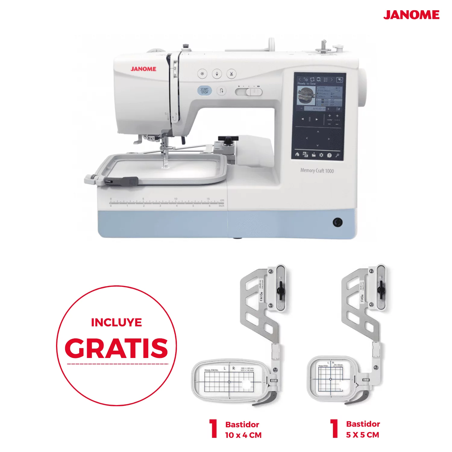 Máquina de Coser y Bordadora MC1000