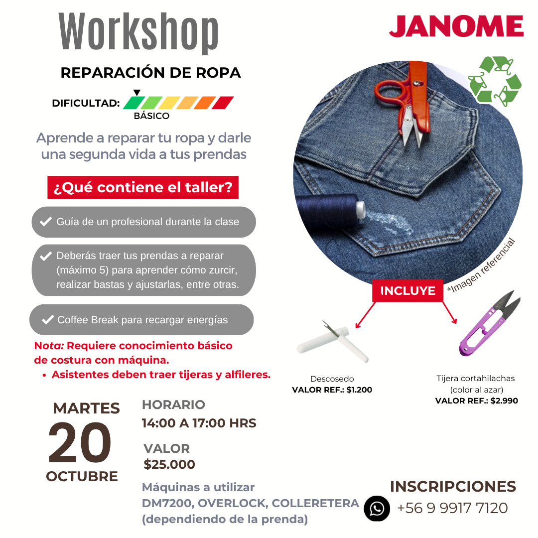 Workshop Reparación de Ropa (20 de Octubre 2026)