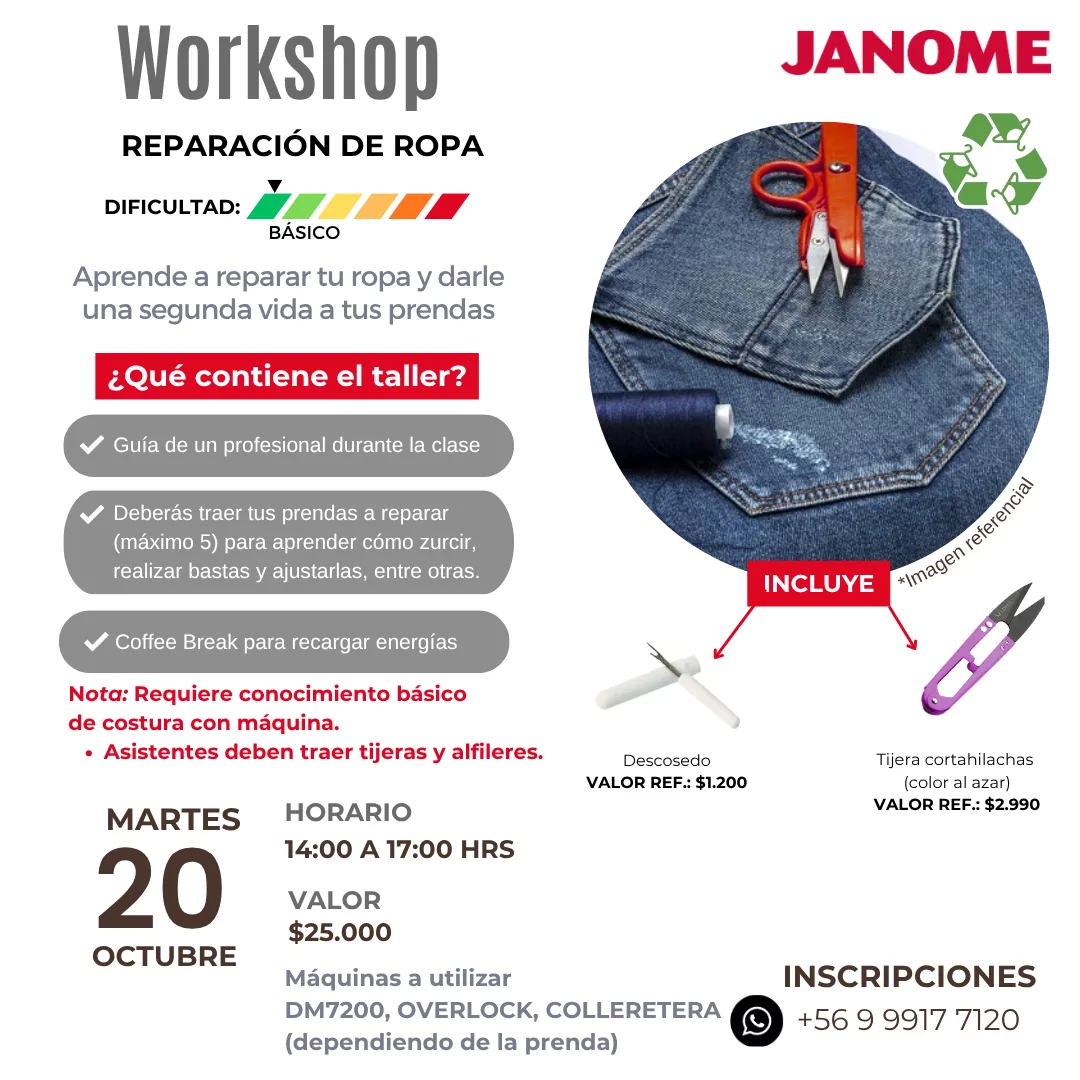 Workshop Reparación de Ropa (20 de Octubre 2026)
