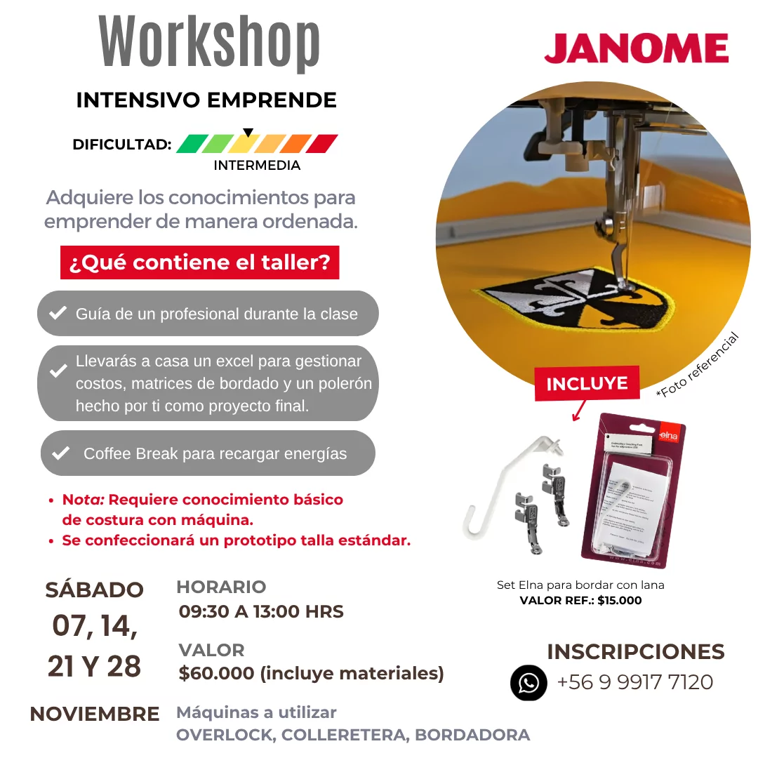 Workshop Intensivo emprende (07-14-21 y 28 de Noviembre 2026)
