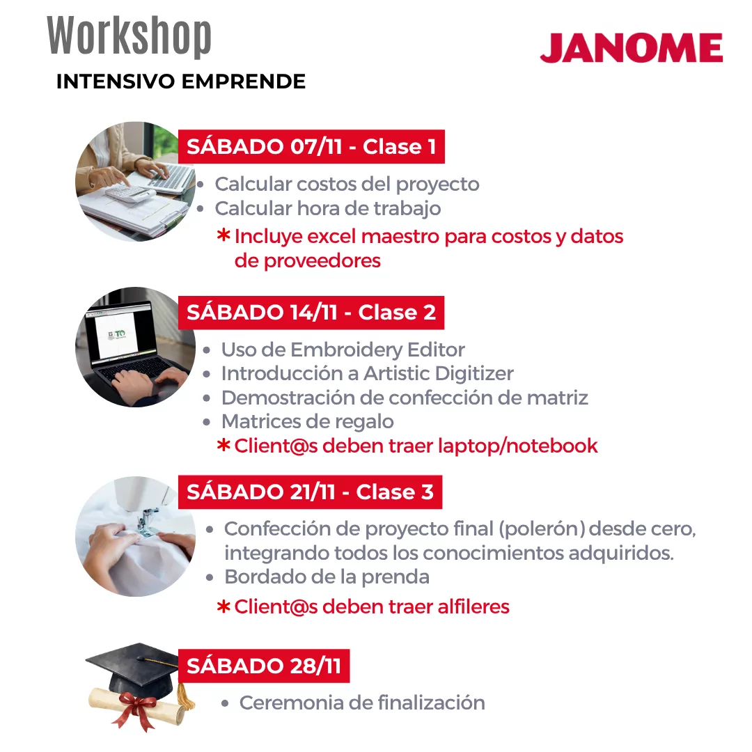 Workshop Intensivo emprende (07-14-21 y 28 de Noviembre 2026)