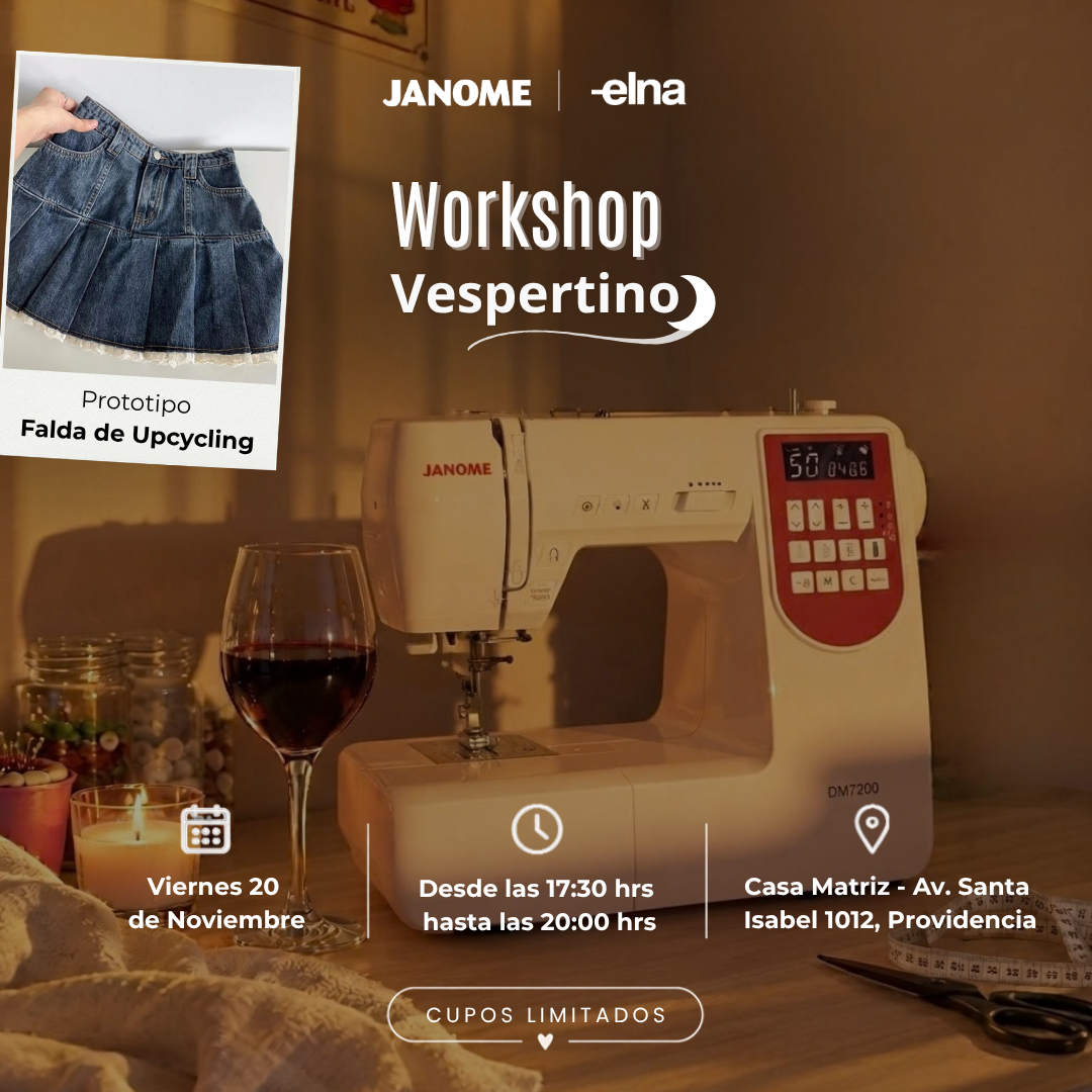 Workshop Vespertino Confección Falda Upcycling (20 de Noviembre 2026)